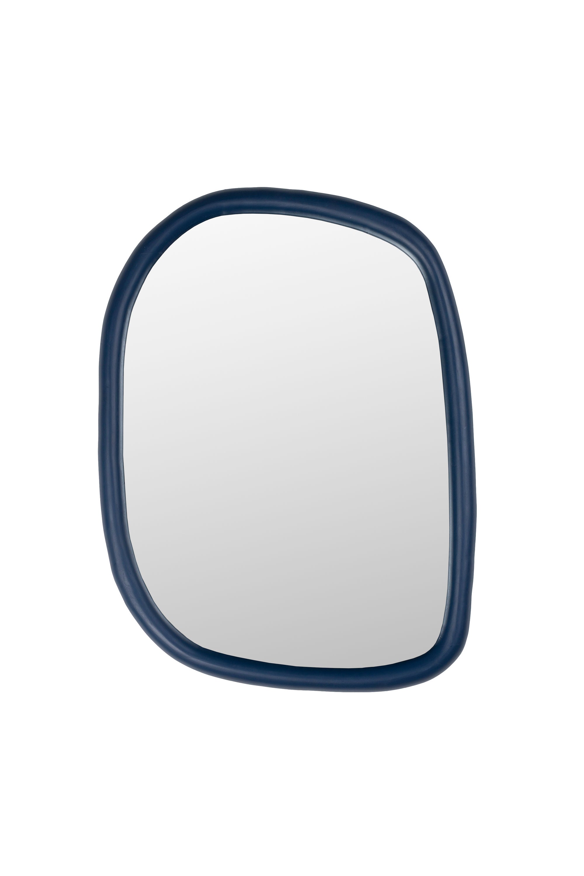 Zuiver Looks Organic Navy Blue Mango Wood Wall Mirror Medium